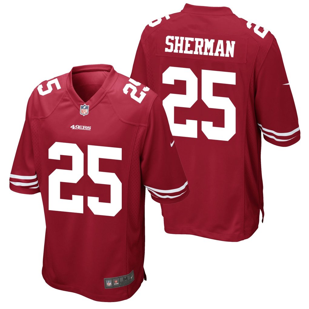 San Francisco 49ers Home Game Jersey - Richard She how to identify fake soccer jerseys