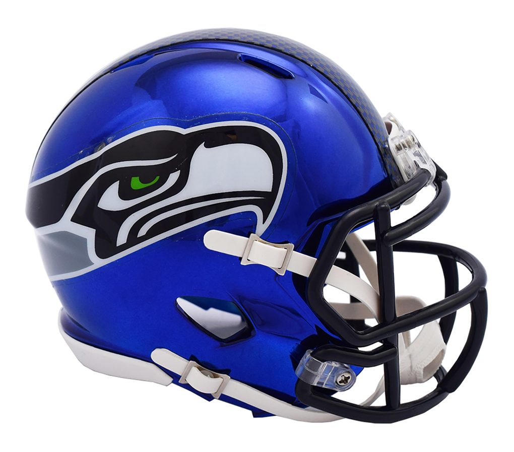 Seattle Seahawks Chrome Alternate Speed Mini Helme Athletics game jerseys