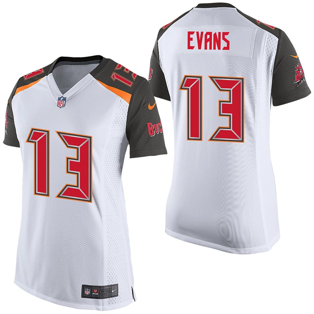 Tampa Bay Buccaneers Road Game Jersey - Mike Evan Quinn Hughes jersey