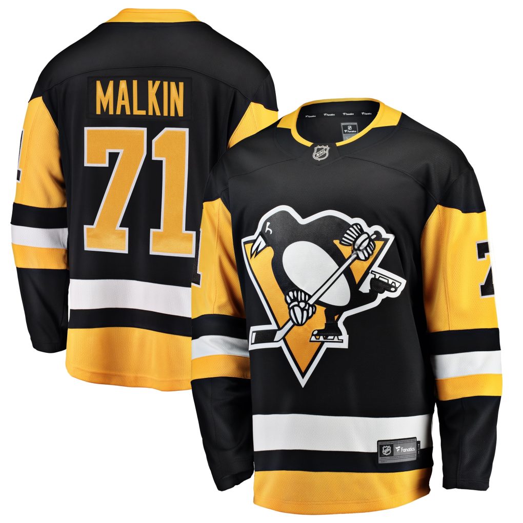 Men's Fanatics Branded Evgeni Malkin Black Pittsburgh Penguins 2021/22 ...