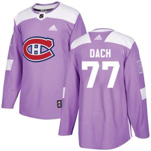 cheap Adidas Canadiens #77 Kirby Dach Purple Authentic Fights Cancer Stitched NHL Jersey