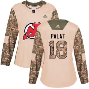 adidas devils #18 ondrej palat camo authentic 2024 veterans day women's stitched nhl cheap jersey