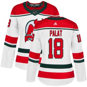 Adidas Devils #18 Ondrej Palat White Alternate Authentic Women's Stitched NHL Jersey