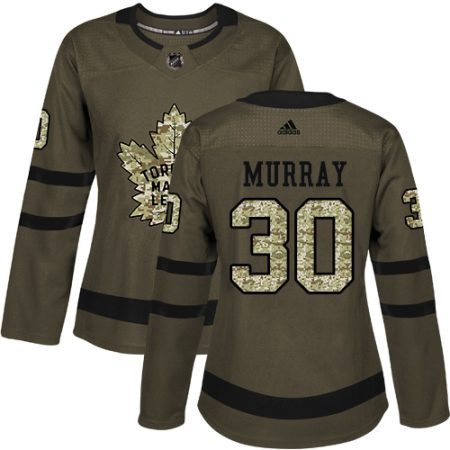 wholesale Adidas Maple Leafs #30 Matt Murray Green Salute to Service Women's Stitched NHL Jersey