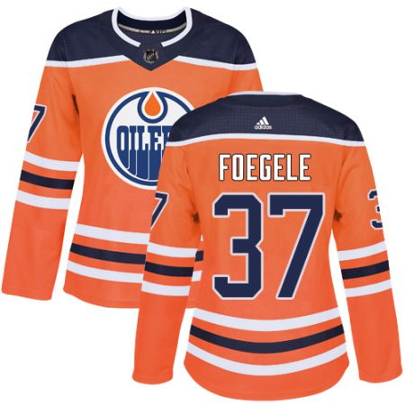 adidas oilers #37 warren foegele orange home authentic women's stitched nhl elite jersey