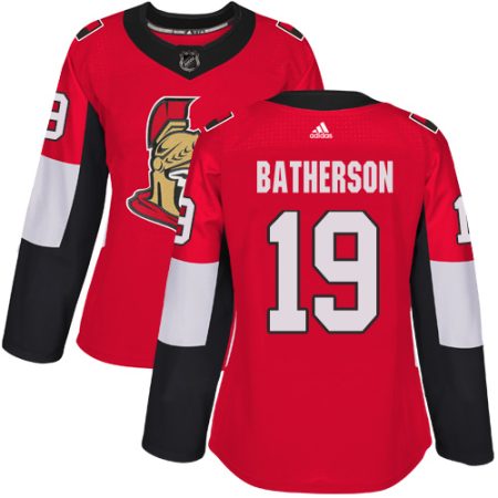 Adidas Senators #19 Drake Batherson Red Home Authentic Women's Stitched NHL Jersey