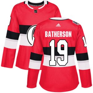 cheap Adidas Senators #19 Drake Batherson Red Authentic 2024 100 Classic Women's Stitched NHL Jersey