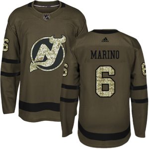 wholesale Adidas Devils #6 John Marino Green Salute to Service Stitched Youth NHL Jersey