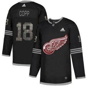 Adidas Red Wings #18 Andrew Copp Black Authentic Classic Stitched Youth NHL Jersey