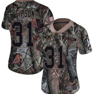 49ers #31 tashaun gipson camo women's stitched nfl limited rush realtree cheap jersey