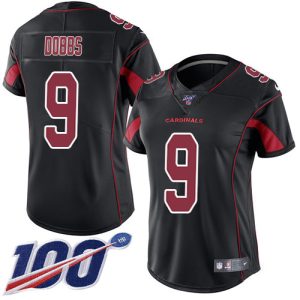 elite Cardinals #9 Joshua Dobbs Black Women's Stitched NFL Limited Rush 100th Season Jersey