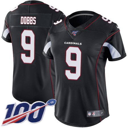 cheap Cardinals #9 Joshua Dobbs Black Alternate Women's Stitched NFL 100th Season Vapor Untouchable Limited Jersey