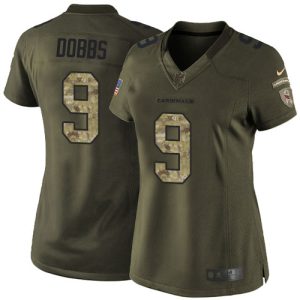 Cardinals #9 Joshua Dobbs Green Women's Stitched NFL Limited 2024 Salute To Service Jersey