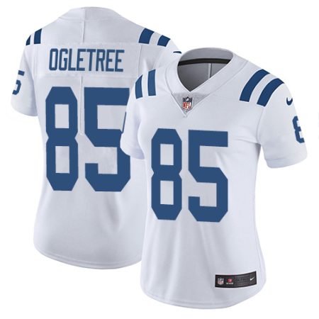 Colts #85 Andrew Ogletree White Women's Stitched NFL Vapor Untouchable Limited Jersey