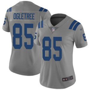 Colts #85 Andrew Ogletree Gray Women's Stitched NFL Limited Inverted Legend Jersey