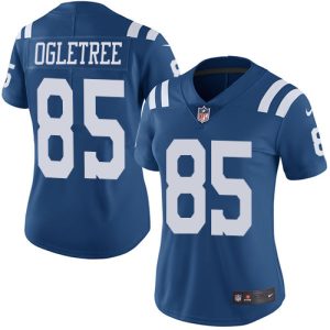 Colts #85 Andrew Ogletree Royal Blue Women's Stitched NFL Limited Rush Jersey