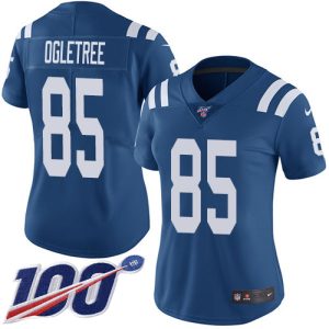 elite Colts #85 Andrew Ogletree Royal Blue Women's Stitched NFL Limited Rush 100th Season Jersey