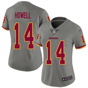 commanders #14 sam howell gray women's stitched nfl limited inverted legend elite jersey