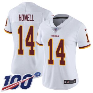 cheap Commanders #14 Sam Howell White Women's Stitched NFL 100th Season Vapor Limited Jersey