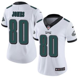 cheap Eagles #80 Julio Jones White Women's Stitched NFL Vapor Untouchable Limited Jersey