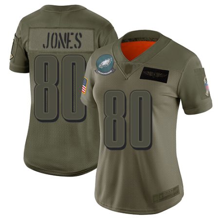 Eagles #80 Julio Jones Camo Women's Stitched NFL Limited 2024 Salute To Service Jersey