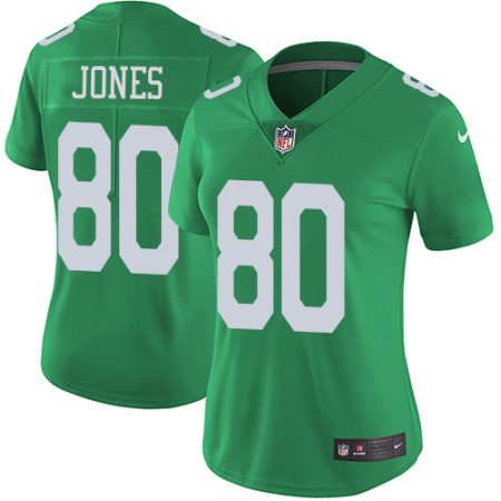 Eagles #80 Julio Jones Green Women's Stitched NFL Limited Rush Jersey