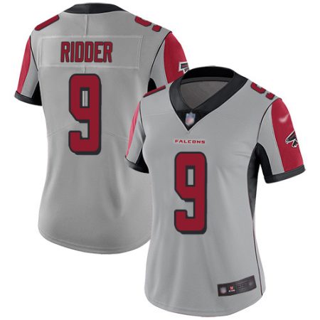 cheap Falcons #5 Desmond Ridder Silver Stitched Women's NFL Limited Inverted Legend Jersey