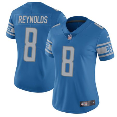 cheap Lions #8 Josh Reynolds Blue Team Color Women's Stitched NFL Vapor Untouchable Limited Jersey