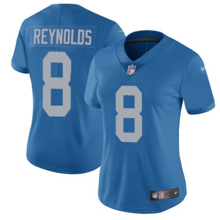 cheap Lions #8 Josh Reynolds Blue Throwback Women's Stitched NFL Vapor Untouchable Limited Jersey