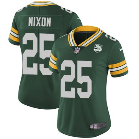 packers #25 keisean nixon green team color women's 100th season stitched nfl vapor untouchable limited cheap jersey