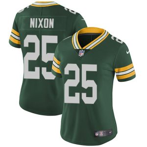 packers #25 keisean nixon green team color women's stitched nfl vapor untouchable limited wholesale jersey