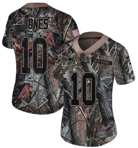 Patriots #10 Mac Jones Camo Women's Stitched NFL Limited Rush Realtree Jersey