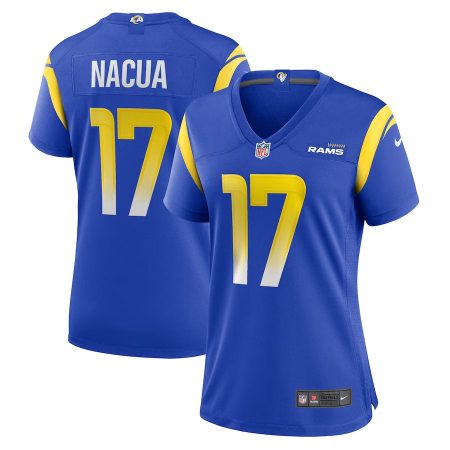 Los Angeles Rams #17 Puka Nacua Women's Game NFL Jersey - Royal