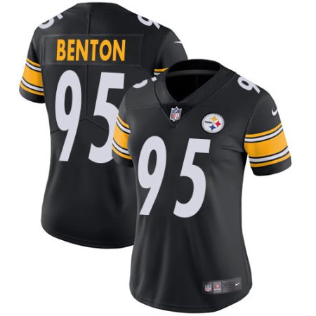 Steelers #95 Keeanu Benton Black Team Color Women's Stitched NFL Vapor Untouchable Limited Jersey