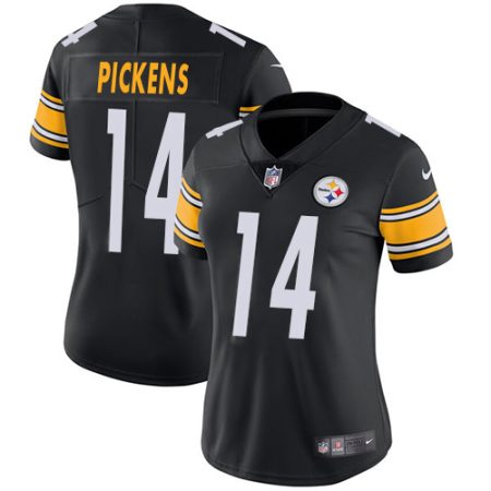 steelers #14 george pickens black team color women's stitched nfl vapor untouchable limited cheap jersey