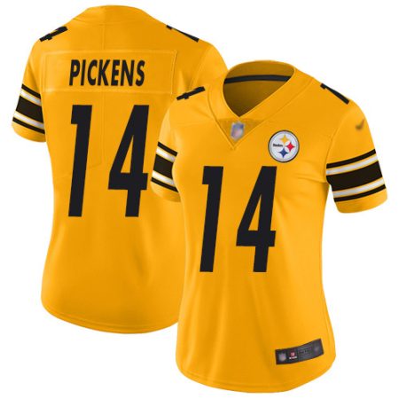 steelers #14 george pickens gold women's stitched nfl limited inverted legend wholesale jersey