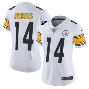 Steelers #14 George Pickens White Women's Stitched NFL Vapor Untouchable Limited Jersey