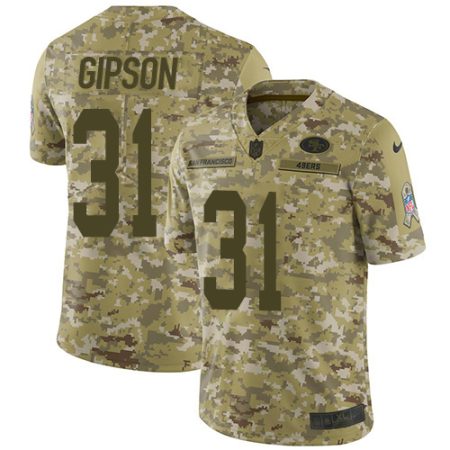 cheap 49ers #31 Tashaun Gipson Camo Youth Stitched NFL Limited 2024 Salute To Service Jersey