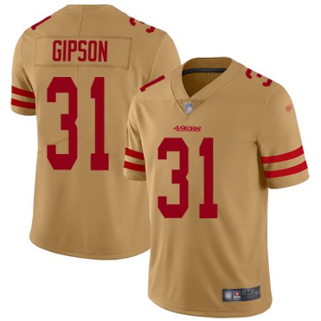 cheap 49ers #31 Tashaun Gipson Black Gold Youth Stitched NFL Limited Inverted Legend Jersey