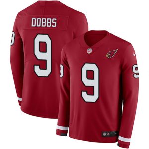 Cardinals #9 Joshua Dobbs Red Team Color Youth Stitched NFL Limited Therma Long Sleeve Jersey