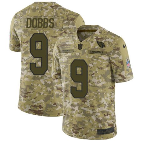 cardinals #9 joshua dobbs camo youth stitched nfl limited 2024 salute to service elite jersey