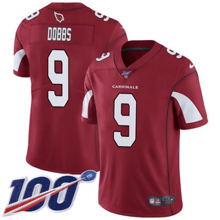 Cardinals #9 Joshua Dobbs Red Team Color Youth Stitched NFL 100th Season Vapor Untouchable Limited Jersey