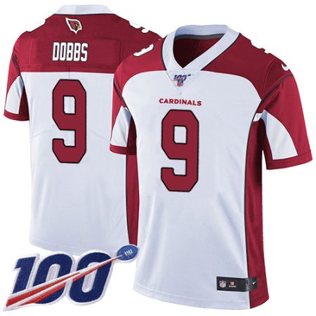 elite Cardinals #9 Joshua Dobbs White Youth Stitched NFL 100th Season Vapor Untouchable Limited Jersey