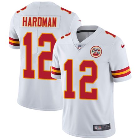 Chiefs #12 Mecole Hardman White Youth Stitched NFL Vapor Untouchable Limited Jersey