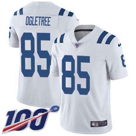 Colts #85 Andrew Ogletree White Youth Stitched NFL 100th Season Vapor Limited Jersey