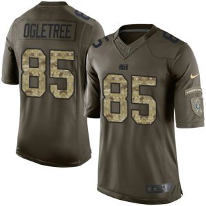 Colts #85 Andrew Ogletree Green Youth Stitched NFL Limited 2024 Salute to Service Jersey