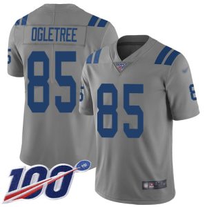 colts #85 andrew ogletree gray youth stitched nfl limited inverted legend 100th season elite jersey