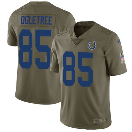 Colts #85 Andrew Ogletree Olive Youth Stitched NFL Limited 2024 Salute to Service Jersey