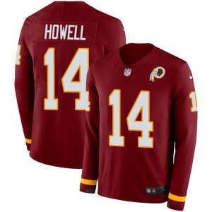 Commanders #14 Sam Howell Burgundy Red Team Color Youth Stitched NFL Limited Therma Long Sleeve Jersey