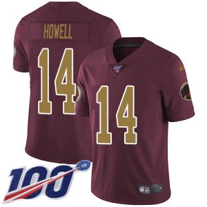 commanders #14 sam howell burgundy red alternate youth stitched nfl 100th season vapor untouchable limited wholesale jersey